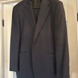 Paul Smith Black/Charcoal Gray Suit with subtle pinstripes